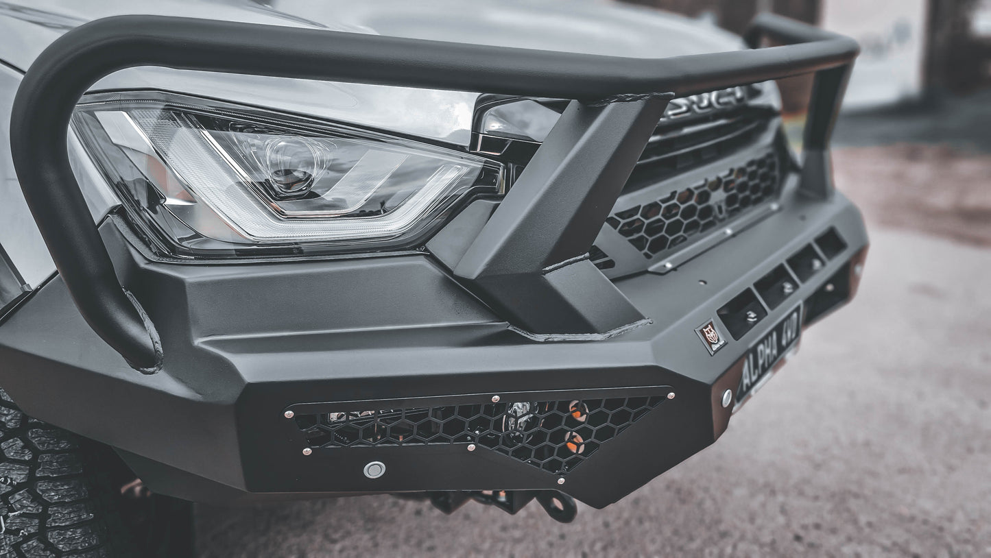 Alpha 4WD Steel Pack Bull Bar for Isuzu D-MAX 2019-2024 (pre-facelift)