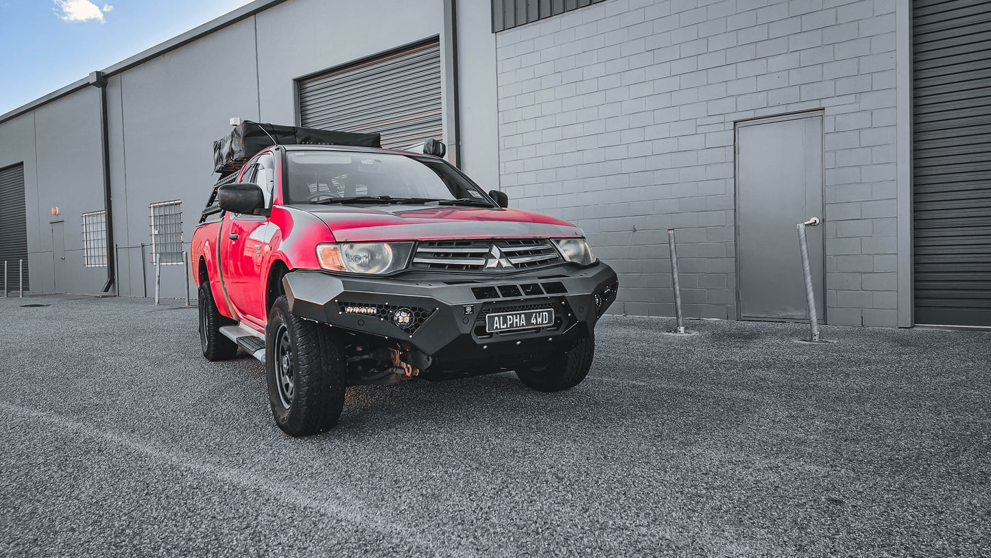 Alpha 4WD Predator Steel Bull Bar for Mitsubishi Triton MN ML 2006 to 2015