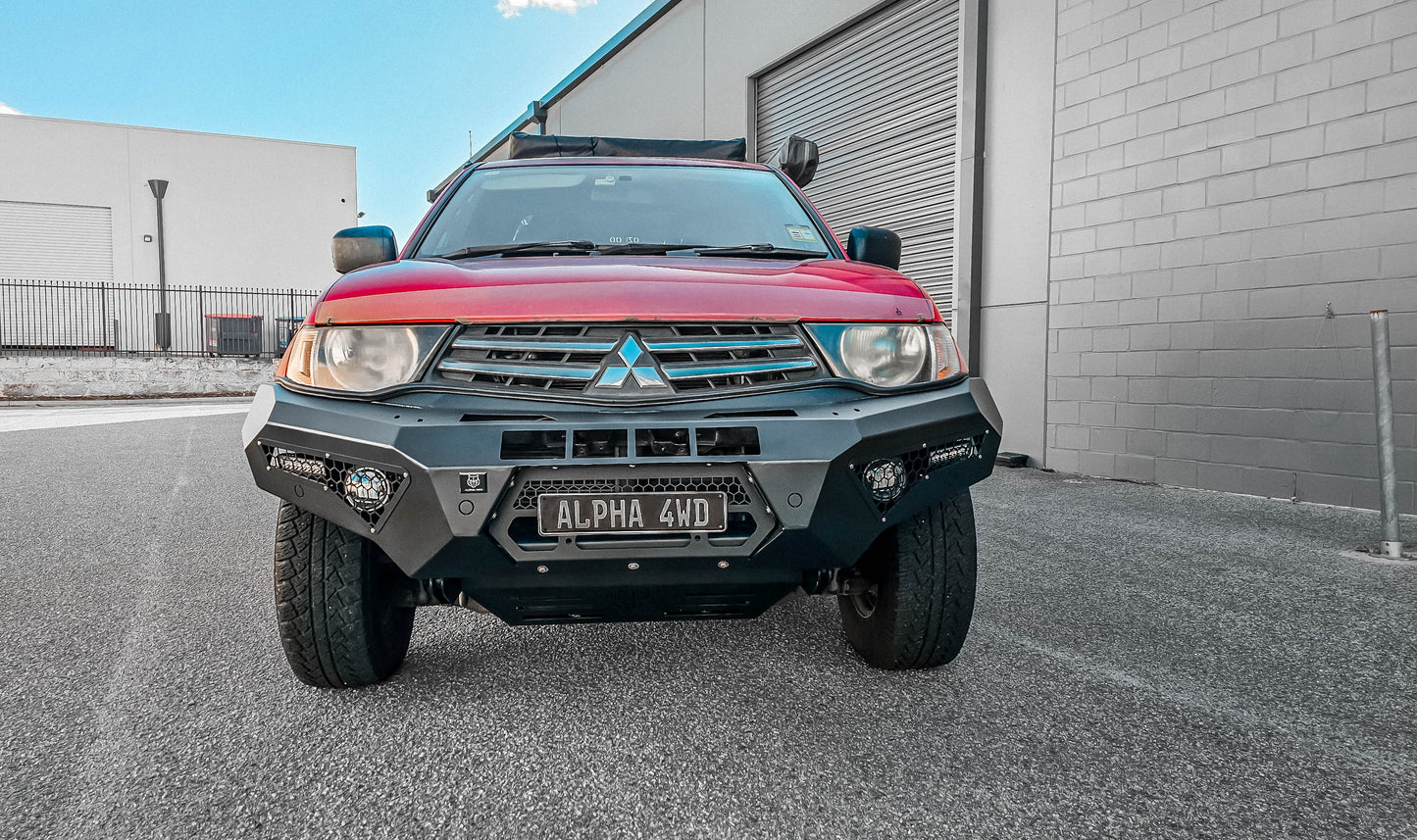 Alpha 4WD Predator Steel Bull Bar for Mitsubishi Triton MN ML 2006 to 2015