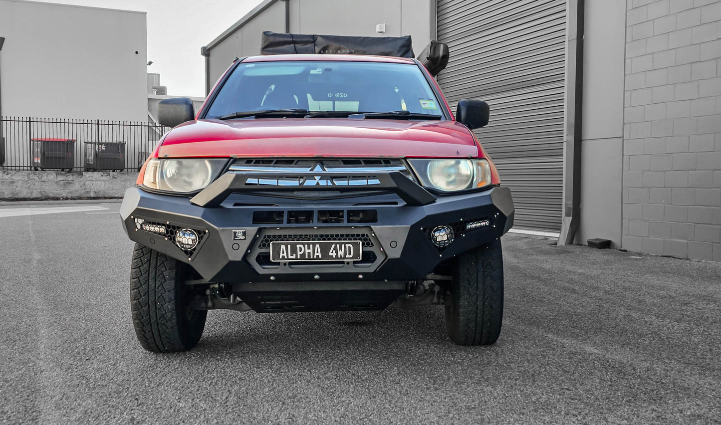 Alpha 4WD Predator Steel Bull Bar for Mitsubishi Triton MN ML 2006 to 2015