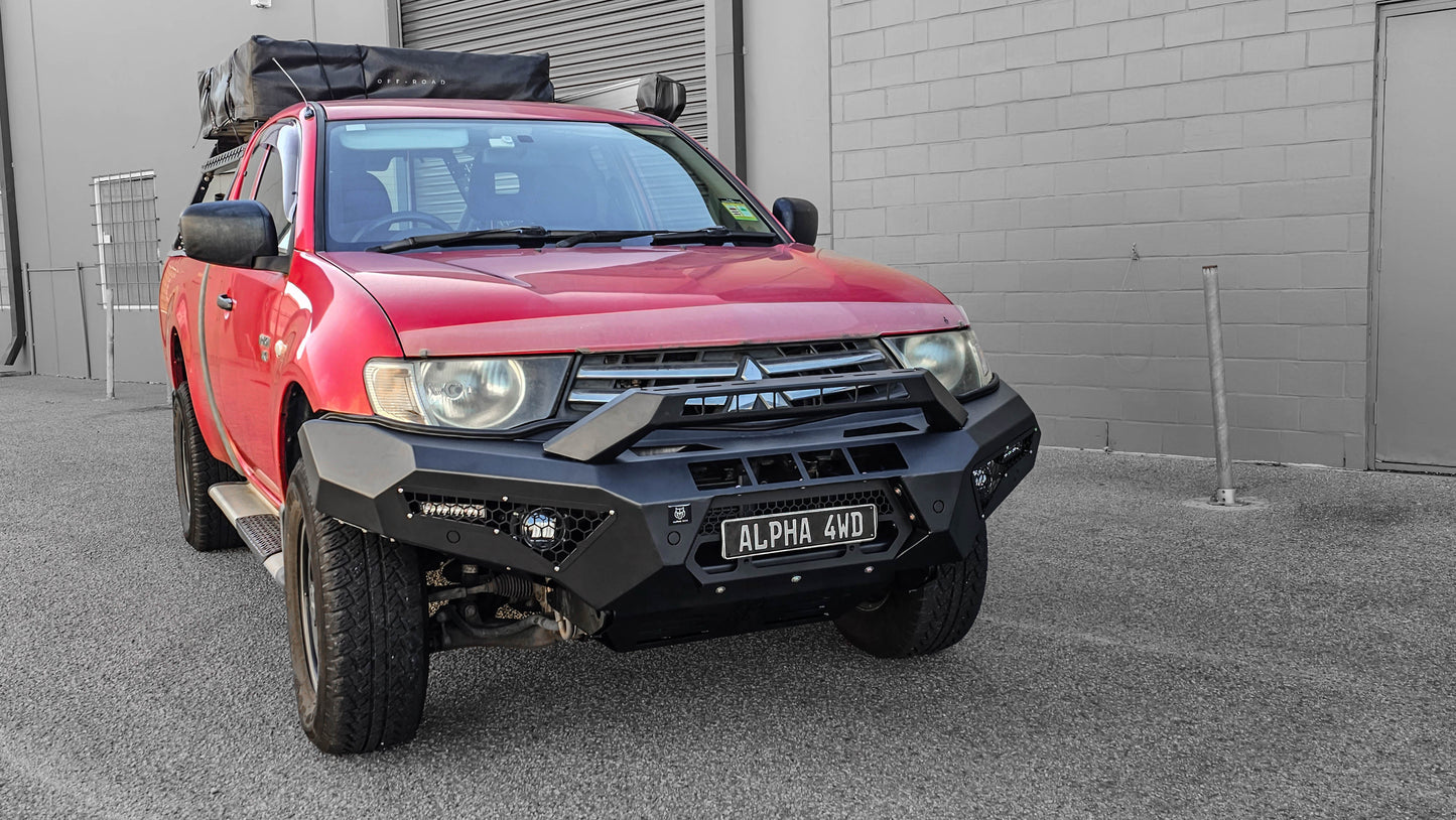 Alpha 4WD Predator Steel Bull Bar for Mitsubishi Triton MN ML 2006 to 2015