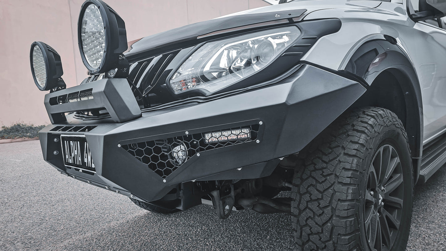 Alpha 4WD Predator Steel Bull Bar for Mitsubishi Triton MQ 2015 - 2018