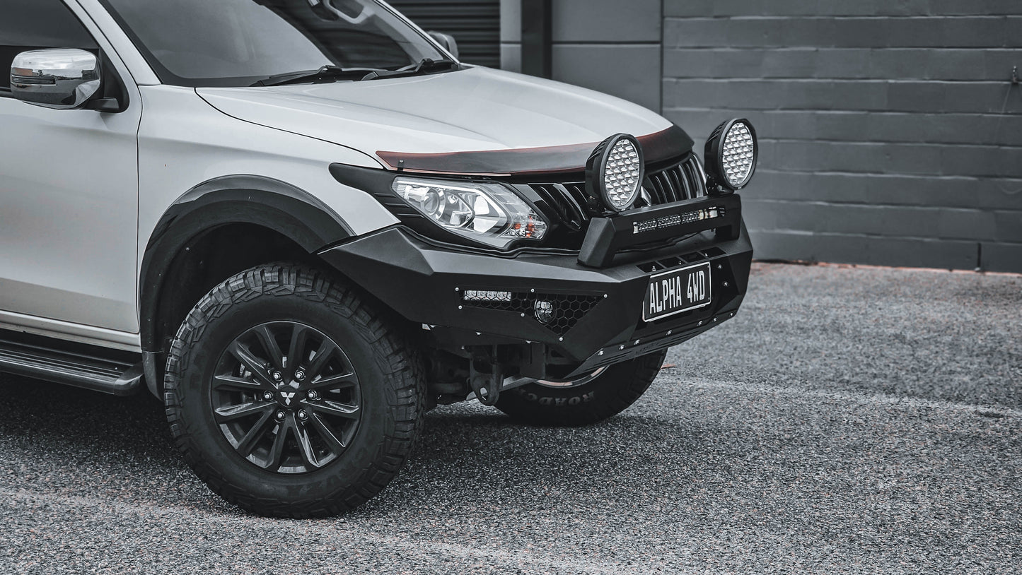 Alpha 4WD Predator Steel Bull Bar for Mitsubishi Triton MQ 2015 - 2018