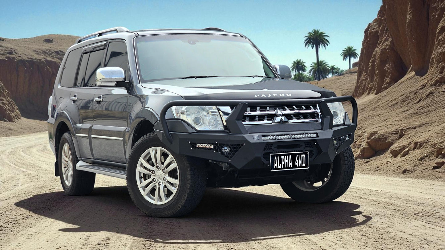 Alpha 4WD Pack Steel Bull Bar for Mitsubishi Pajero NS NT NX NW 2007+