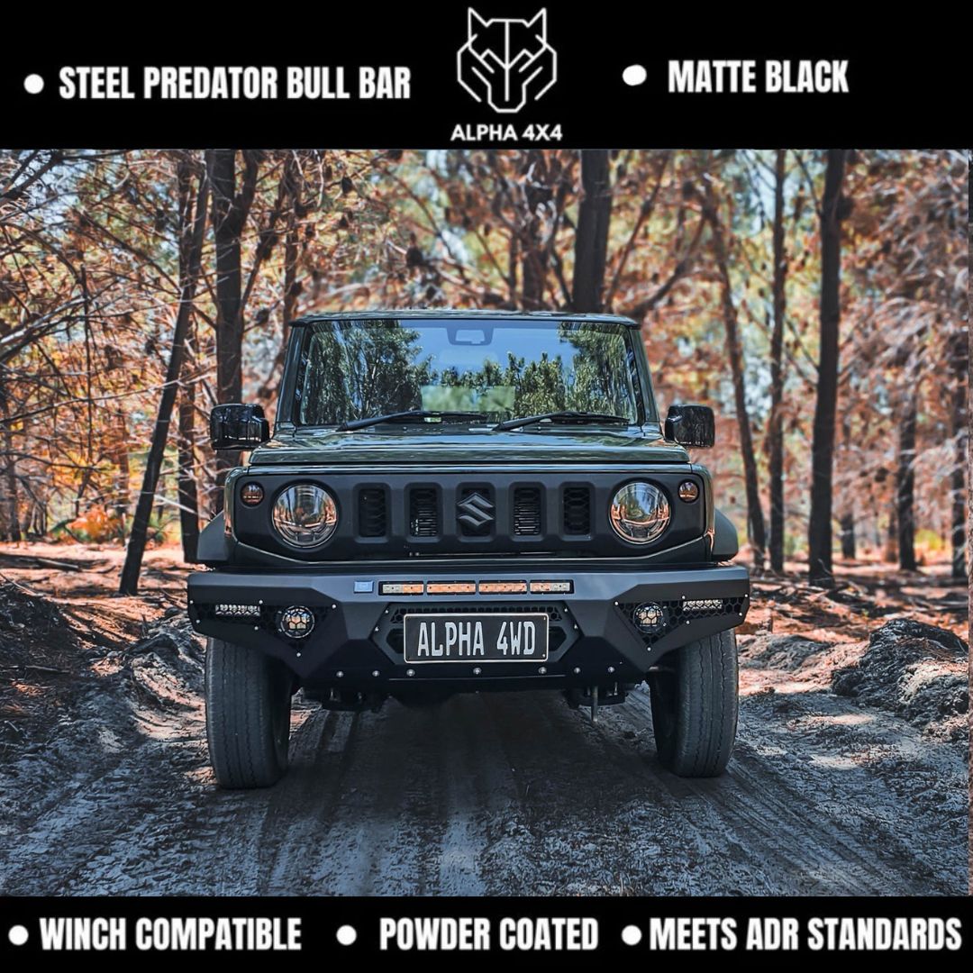 Alpha 4WD Steel Predator Bull Bar for Suzuki Jimny 2018+
