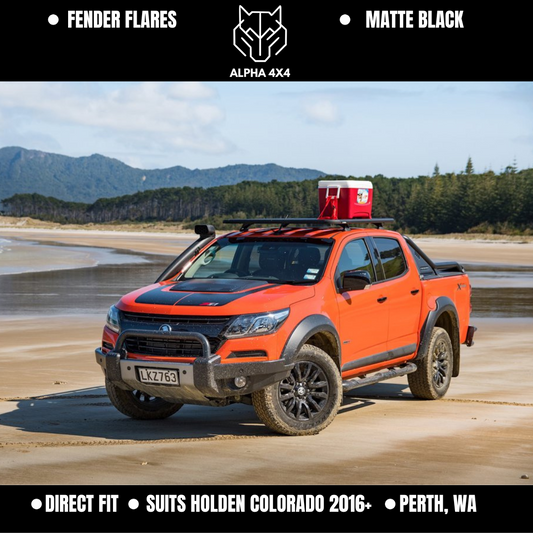 Holden Colorado RG 2016 - 2021 Matte Black OEM Fender Flares Smooth