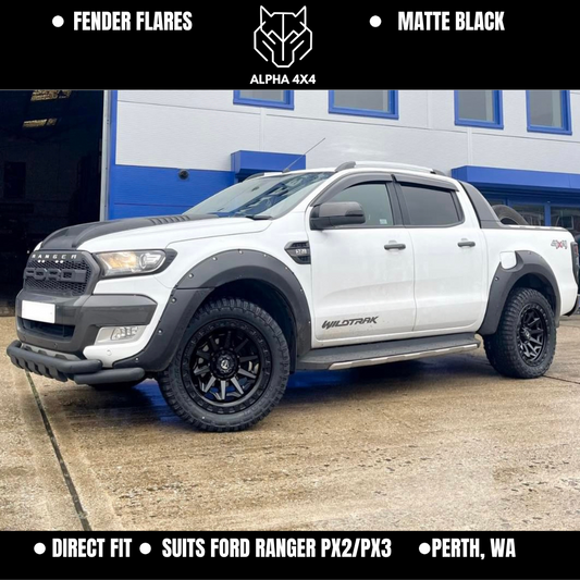 Ford Ranger PX2 / PX3 Jungle Fender Flares Matte Black 2015 - 2022