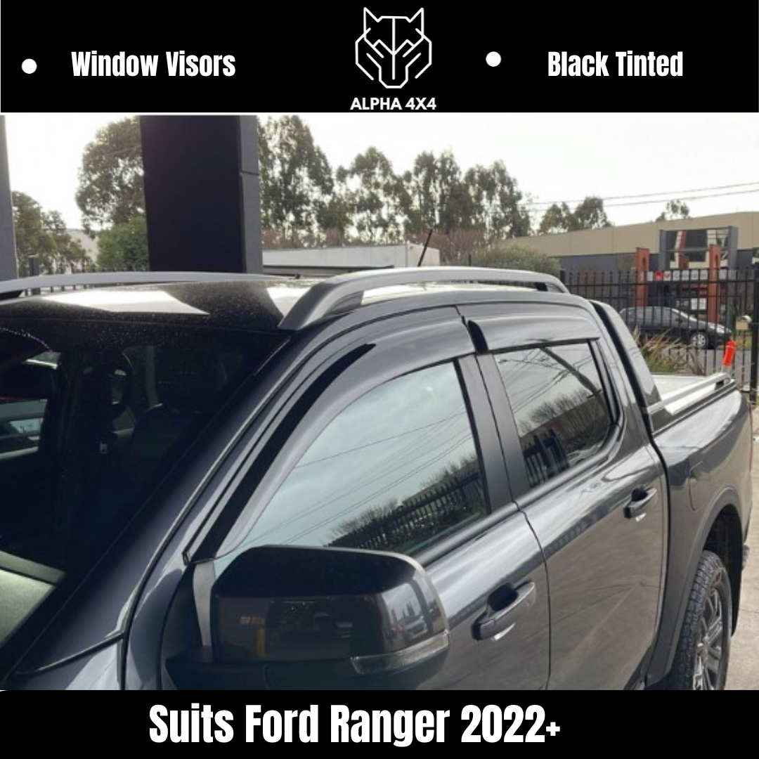 Window Visors Weather Shields For Ford Ranger Next Gen Dual Cab 2022 +