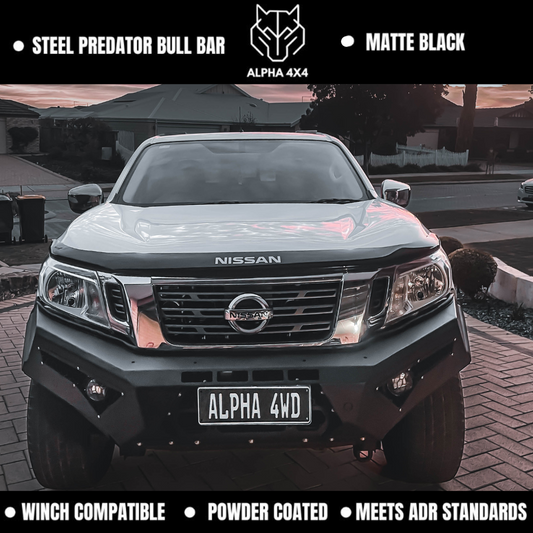 Alpha 4WD Predator Steel Bull Bar for Nissan Navara NP300 D23