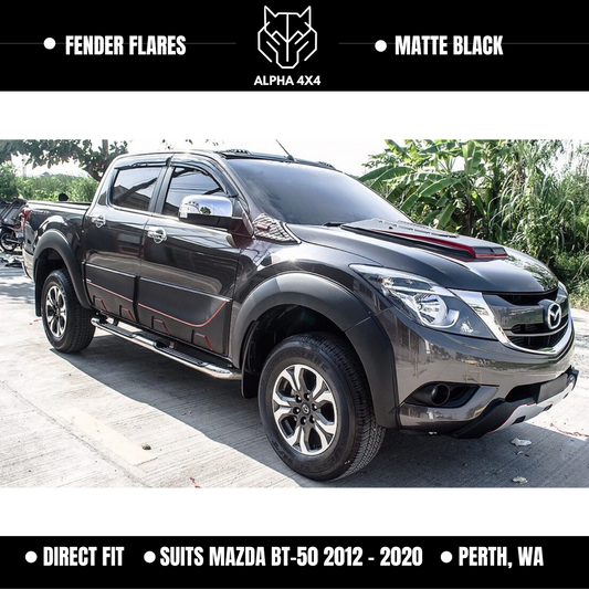 Mazda BT-50 2011 - 2017 UP UR Matte Black Smooth OEM Fender Flares