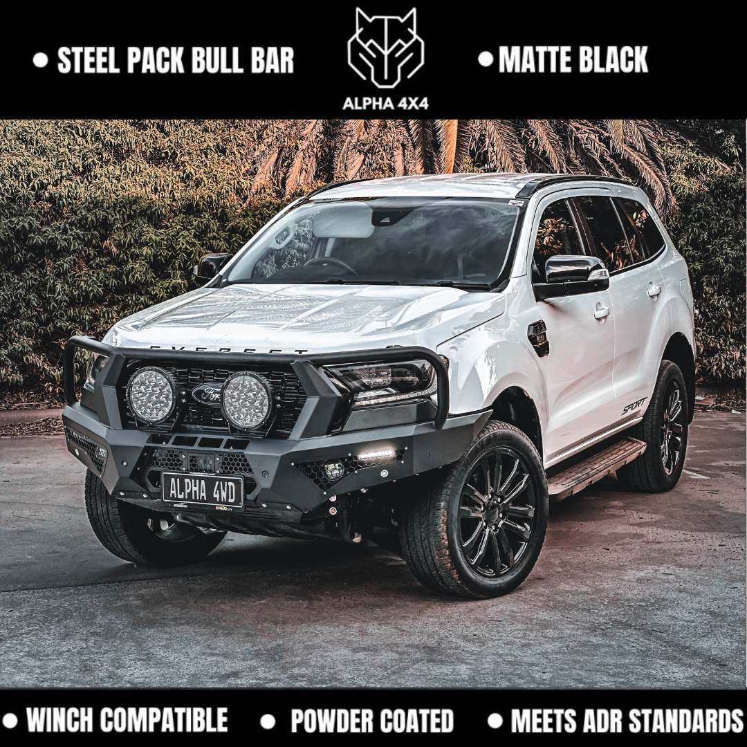 Alpha 4WD Steel Pack Bull Bar for Ford Everest 2015-2022