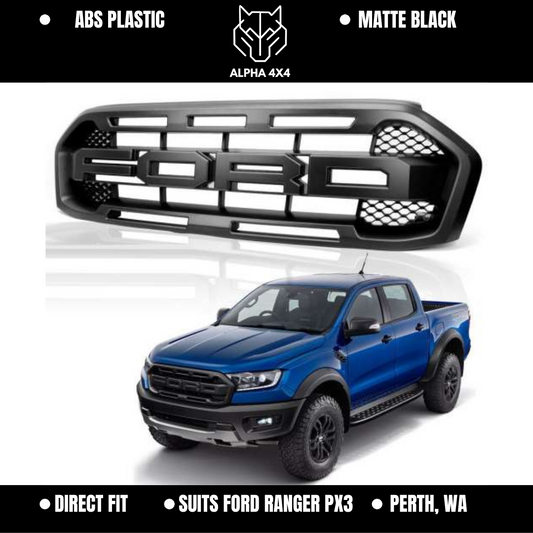 Raptor Style Grill for Ford Ranger 2018 - 2022 PX3 XLT XLS