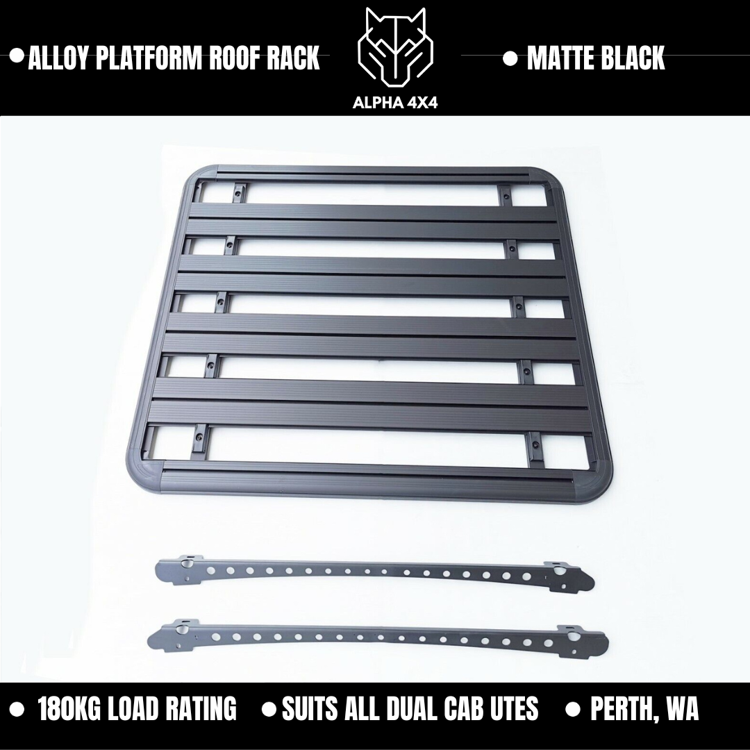 Alpha Genesis Aluminium Flat Platform Roof Rack For All Dual Cab Utes