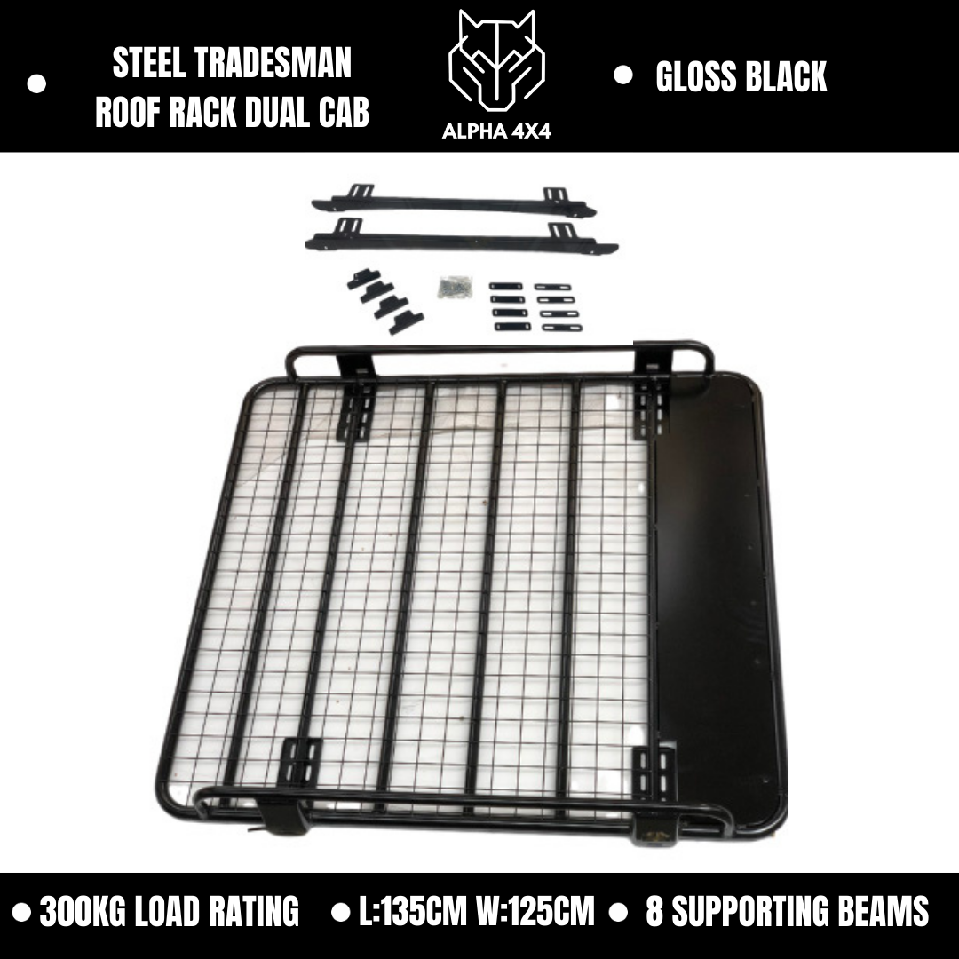 Alpha Base Steel Tradesman Roof Rack For Mitsubishi Triton MN ML 2006 - 2015