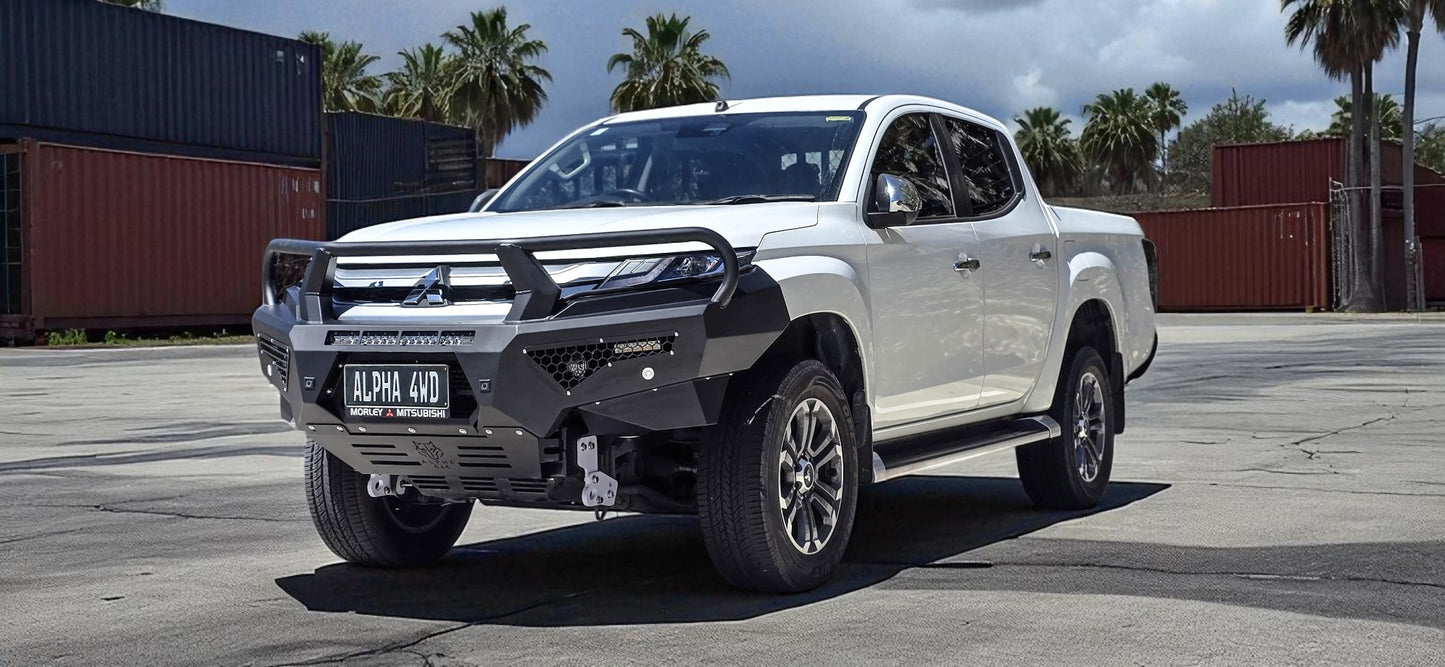 Alpha 4WD Pack Steel Bull Bar for Mitsubishi Triton MR 2019+
