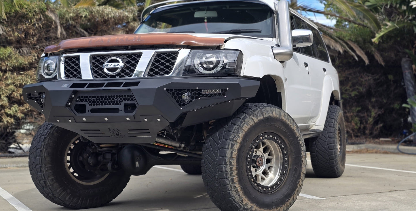 Alpha Predator Steel Bull Bar to suit Nissan GU Patrol Y61 S4 2005-2016