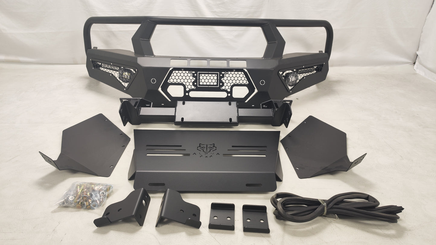 Alpha 4WD Steel Pack Bull Bar for Toyota Hilux N80 2015 - 2018