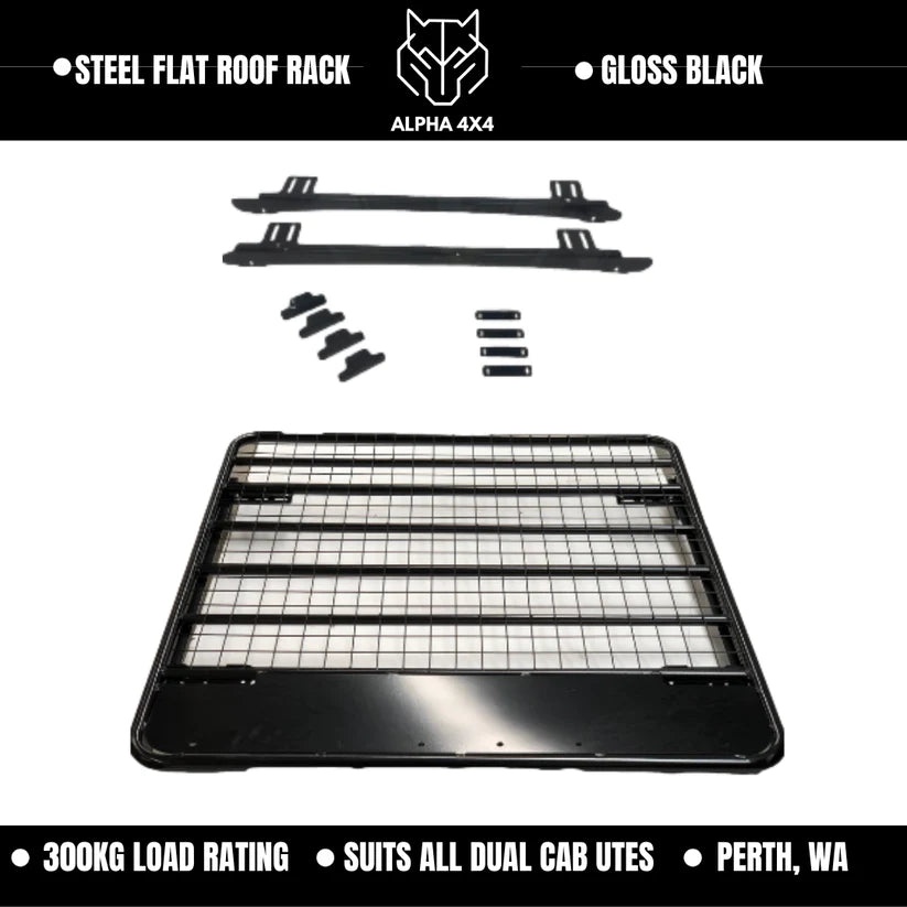 Alpha Base Steel Flat Platform Roof Rack For Ford Ranger 2022 + NEXT GEN