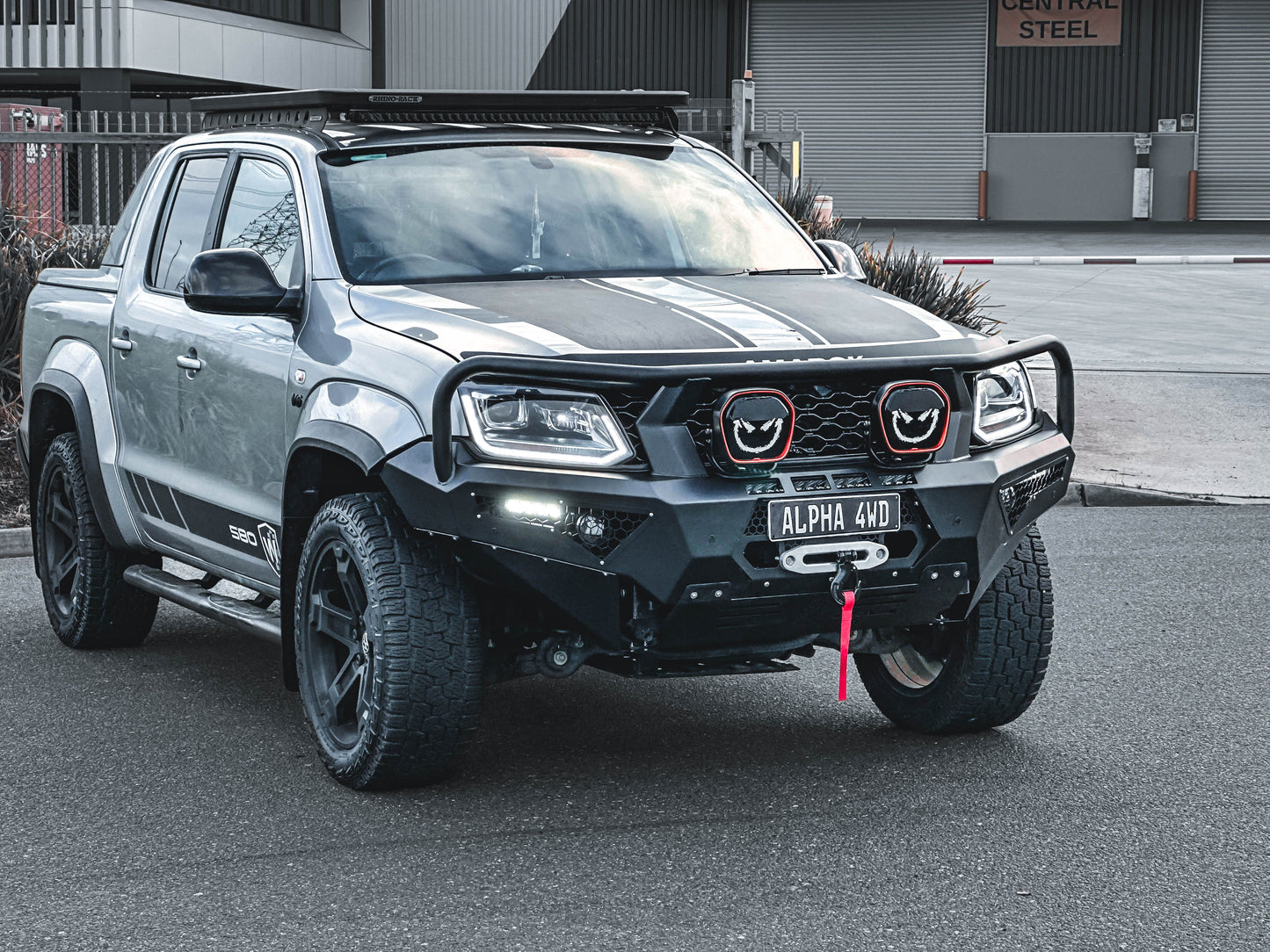 Alpha 4WD Pack Steel Bull Bar for VW Volkswagen Amarok 2010+