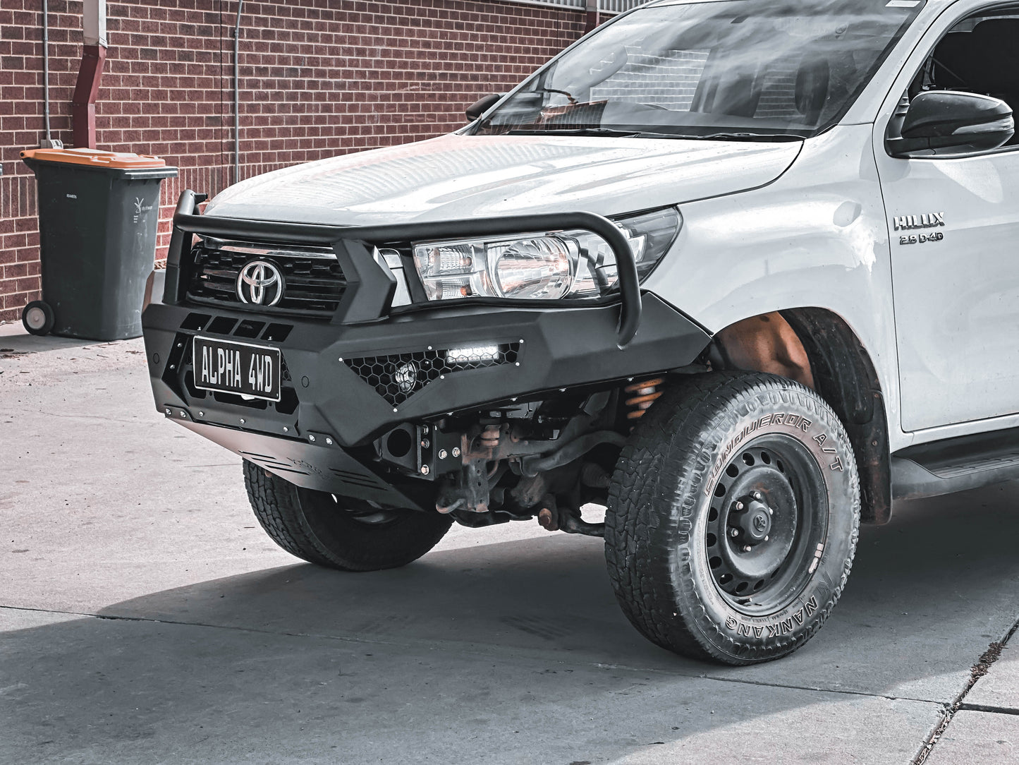Alpha 4WD Steel Pack Bull Bar for Toyota Hilux N80 2015 - 2018
