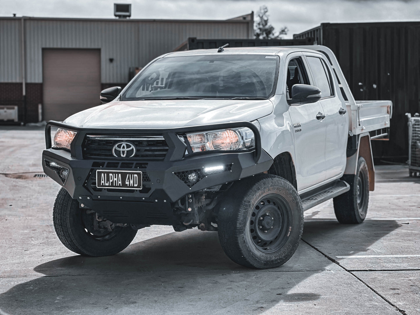 Alpha 4WD Steel Pack Bull Bar for Toyota Hilux N80 2015 - 2018