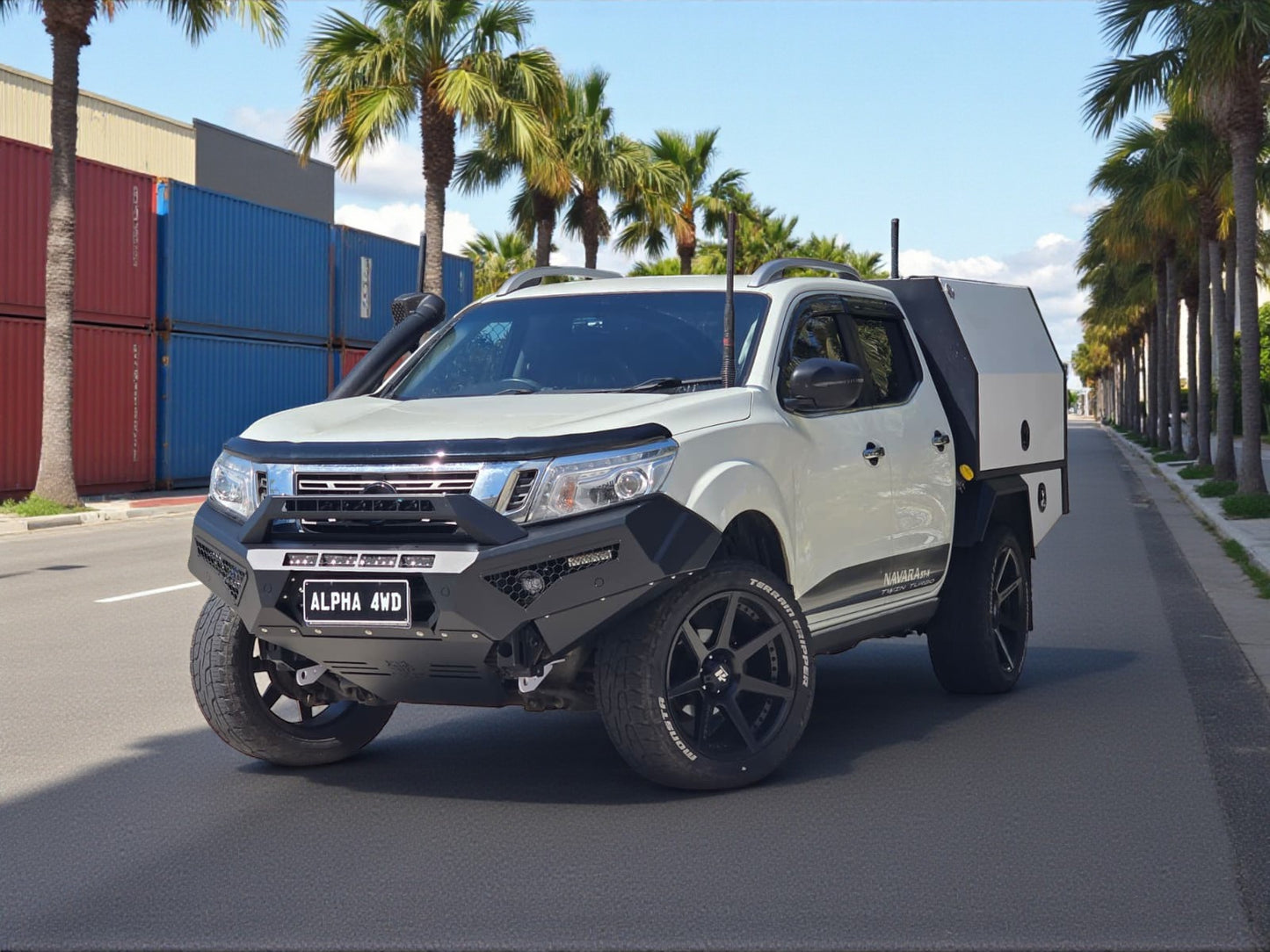 Alpha 4WD Predator Steel Bull Bar for Nissan Navara NP300 D23