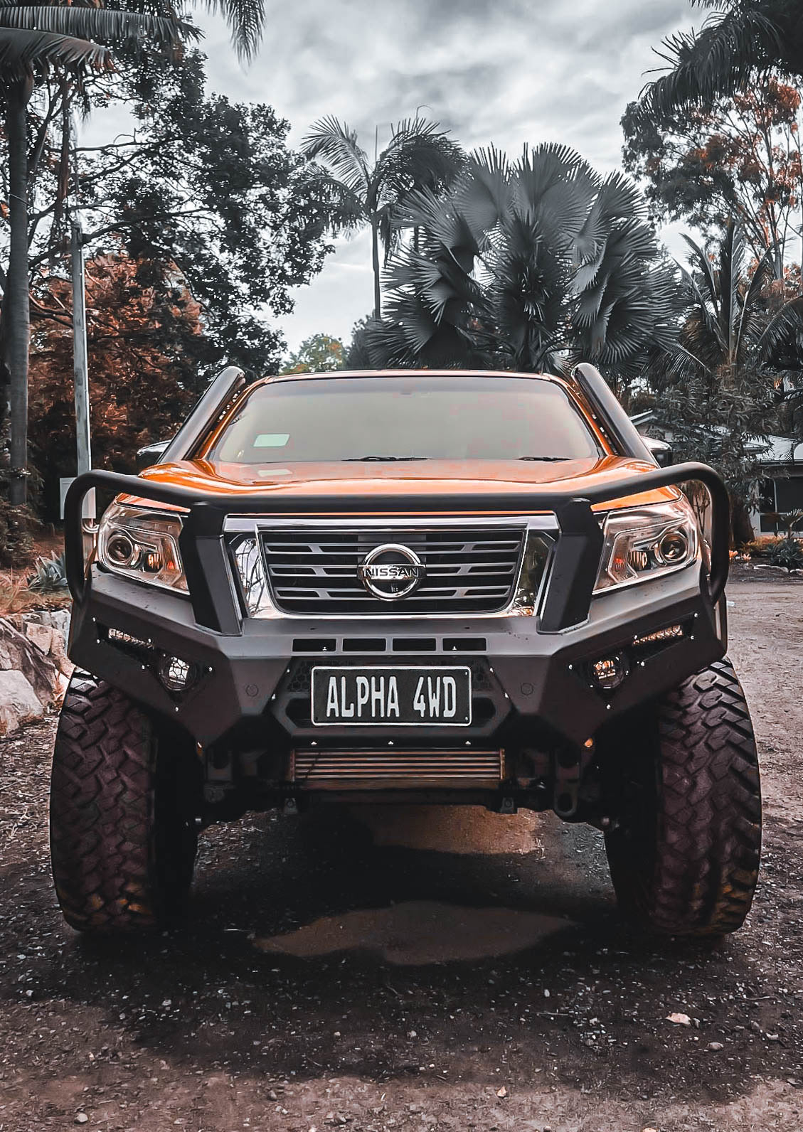 Alpha 4WD Steel Pack Bull Bar for Nissan Navara NP300 D23