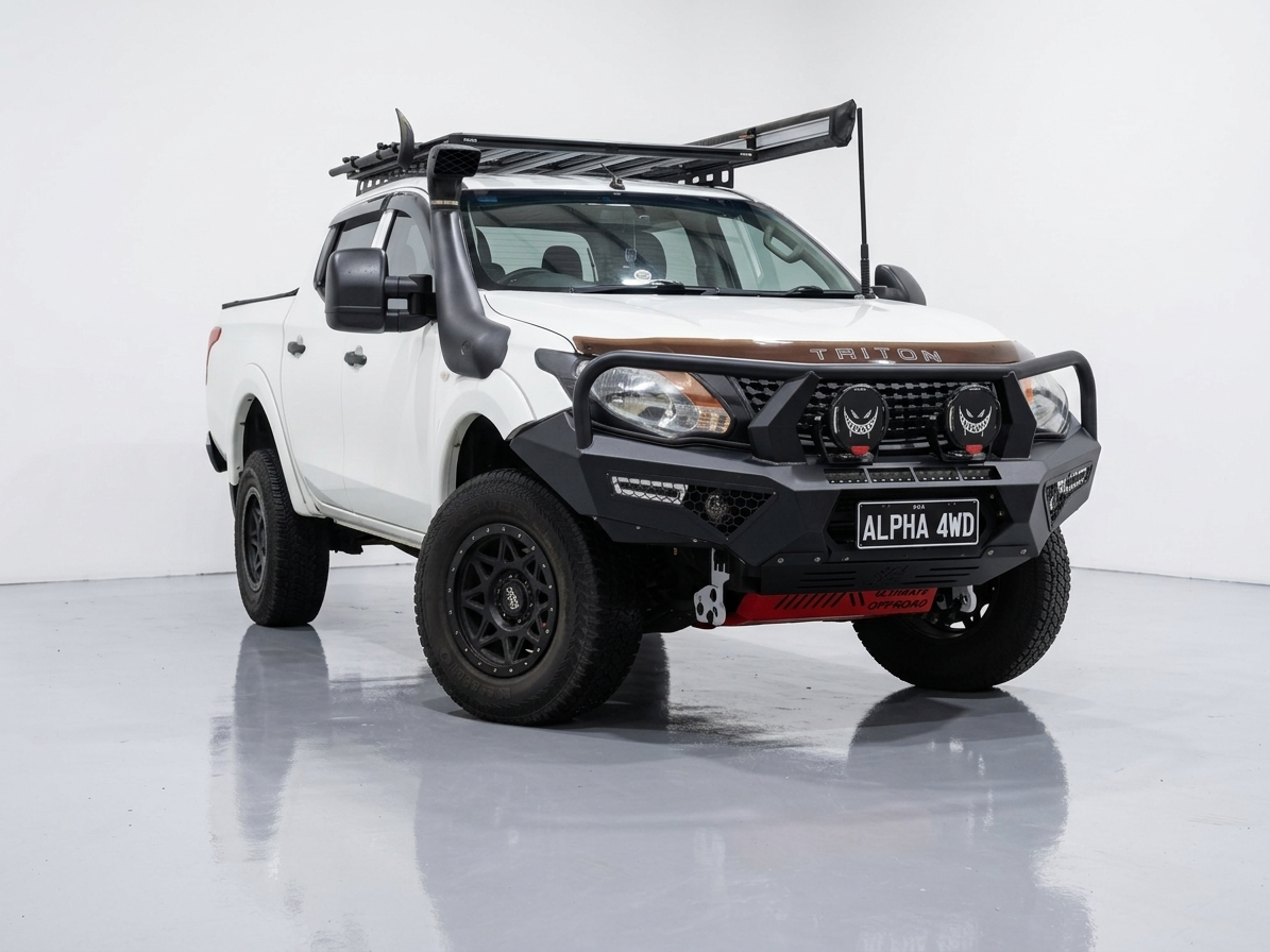 Alpha 4WD Pack Steel Bull Bar for Mitsubishi Triton MQ 2015 - 2018