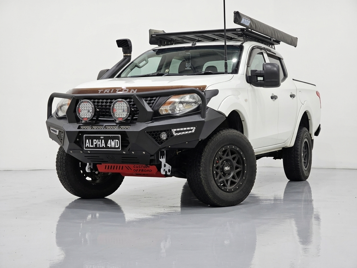 Alpha 4WD Pack Steel Bull Bar for Mitsubishi Triton MQ 2015 - 2018