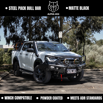 Alpha 4WD Steel Pack Bull Bar for Isuzu D-max Dmax 2019 +