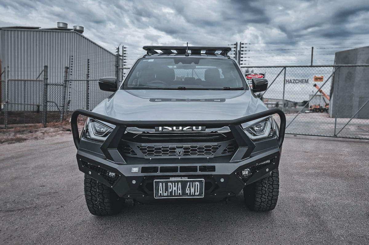 Alpha 4WD Steel Pack Winch Bull Bar for Isuzu D-max Dmax 2019 2020 2021 ...