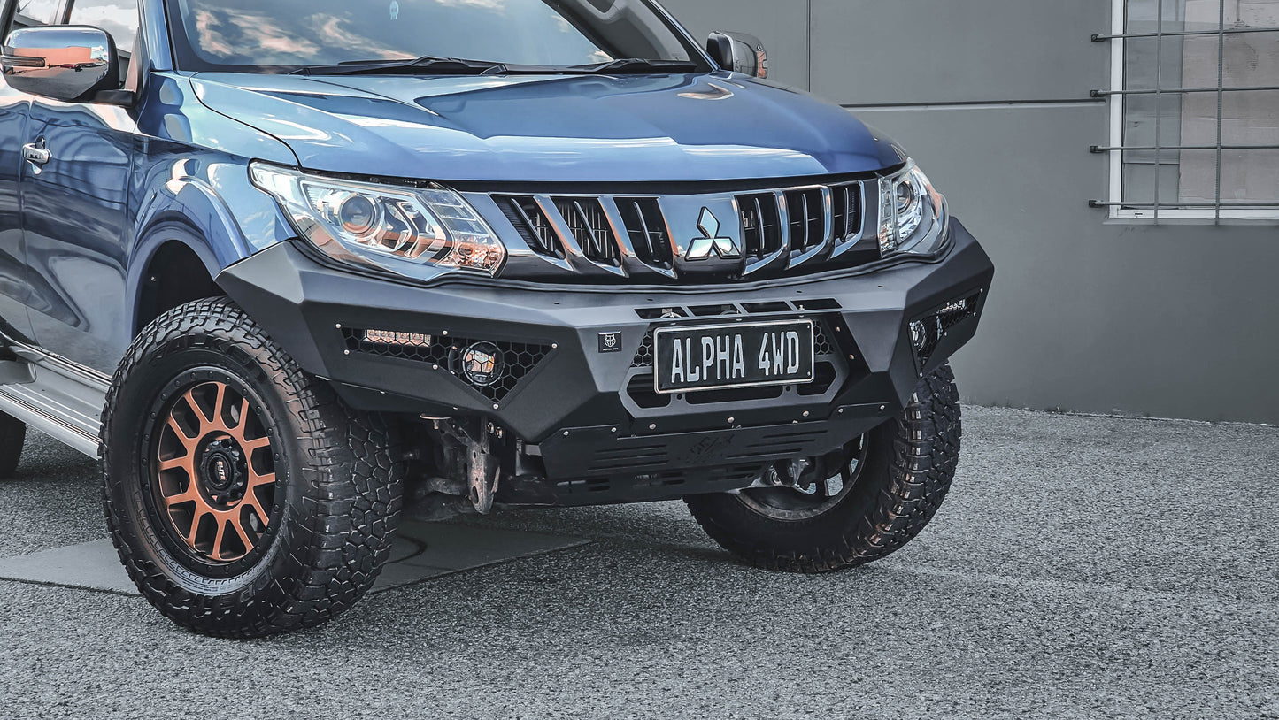 Alpha 4WD Predator Steel Bull Bar for Mitsubishi Triton MQ 2015 - 2018