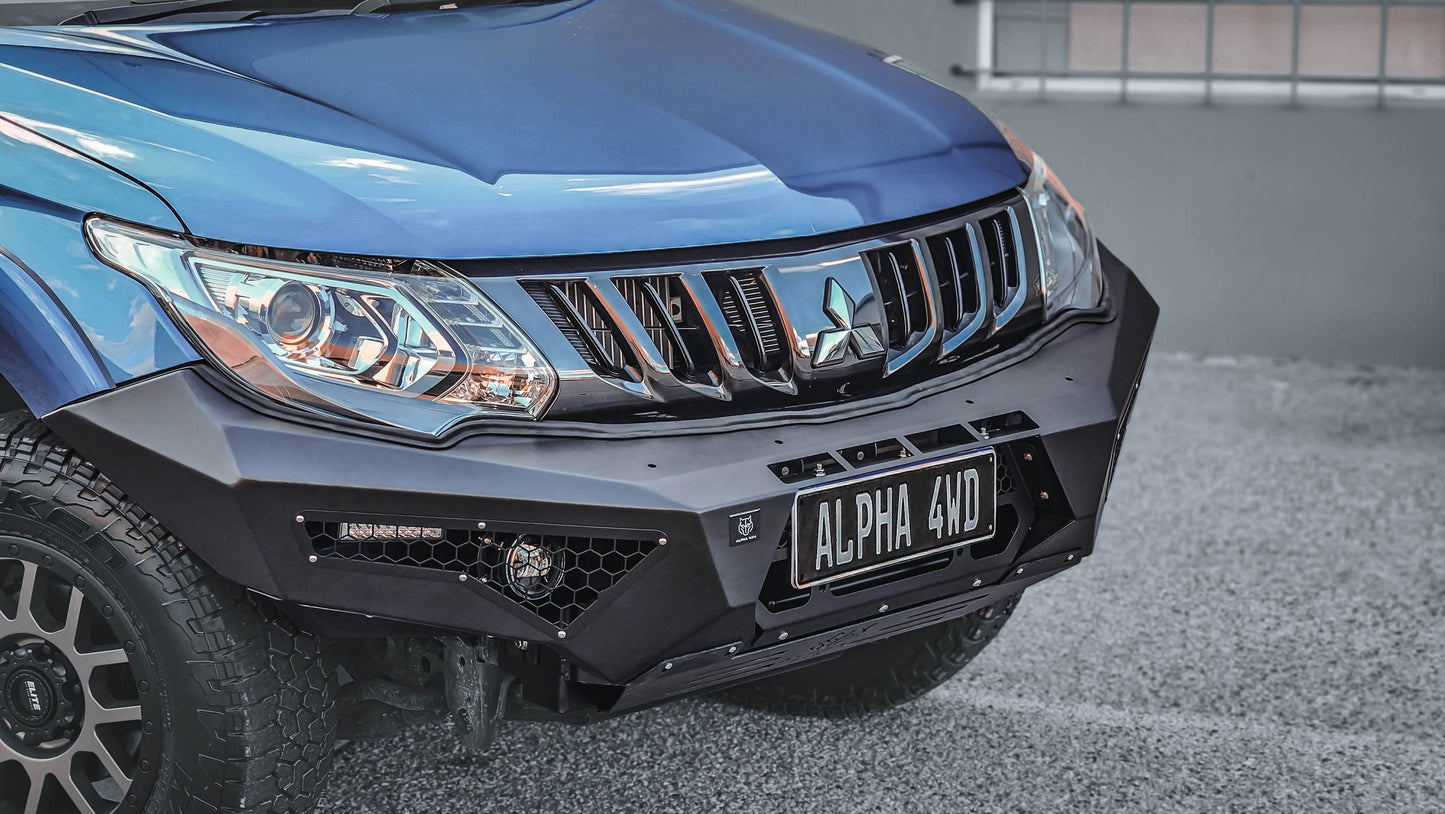 Alpha 4WD Predator Steel Bull Bar for Mitsubishi Triton MQ 2015 - 2018