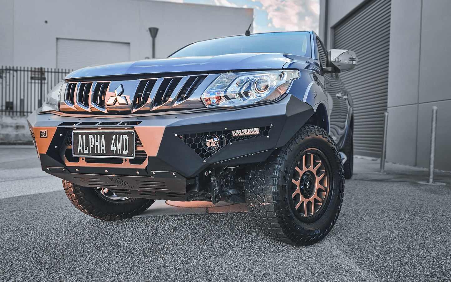 Alpha 4WD Predator Steel Bull Bar for Mitsubishi Triton MQ 2015 - 2018