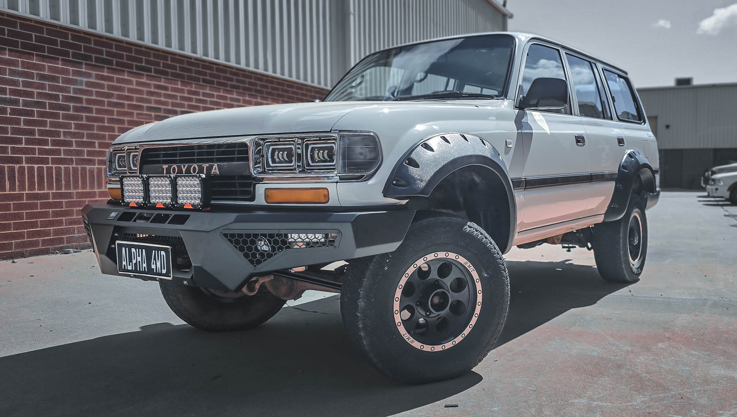 Alpha Predator Steel Bull Bar to suit Toyota Landcruiser 80 series