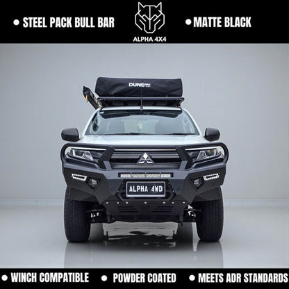 Alpha 4WD Pack Steel Bull Bar for Mitsubishi Triton MR 2019+