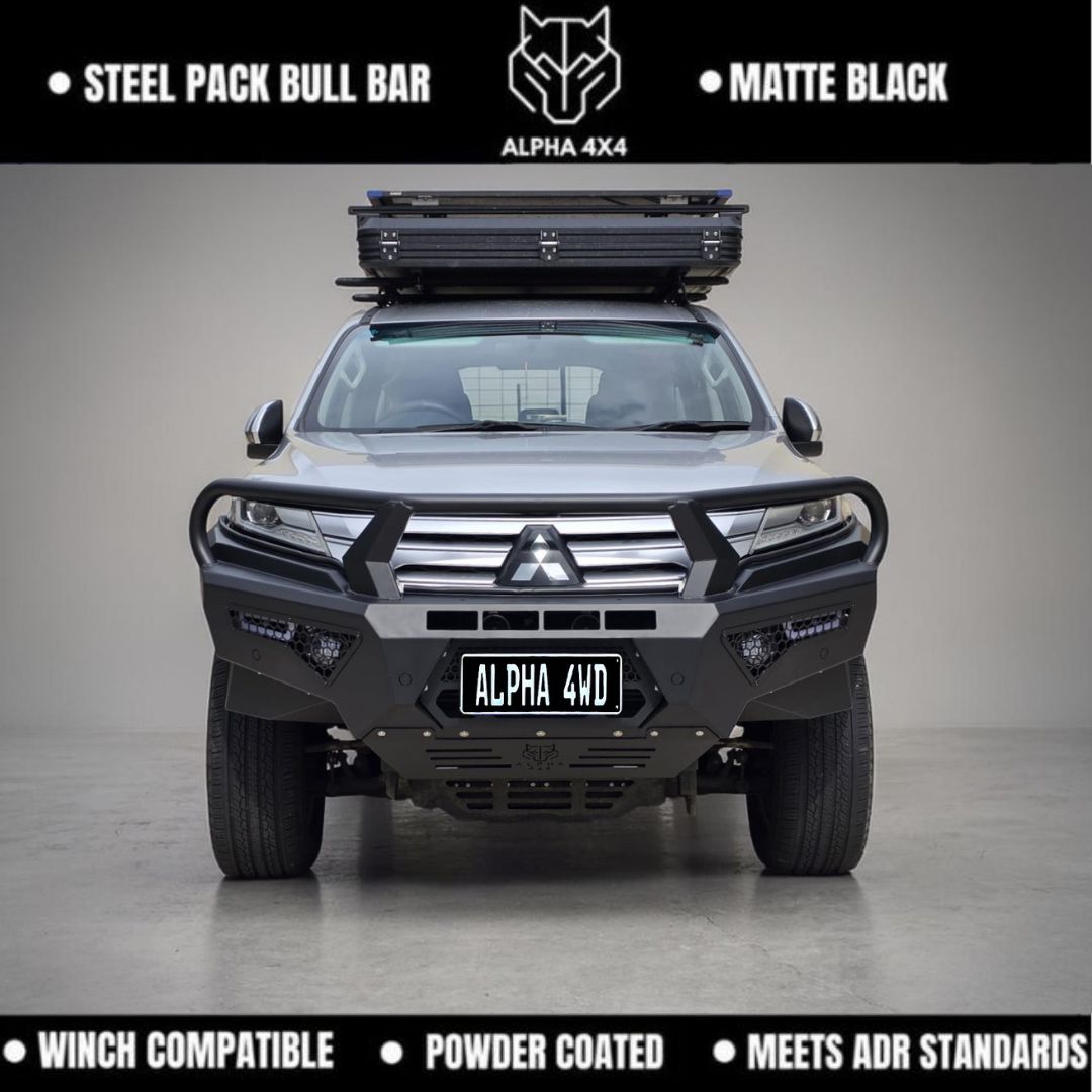 Alpha 4WD Pack Steel Bull Bar for Mitsubishi Pajero Sport QF 2020+