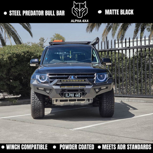 Alpha Predator Steel Bull Bar for Mitsubishi Pajero NS NT NX NW 2007+