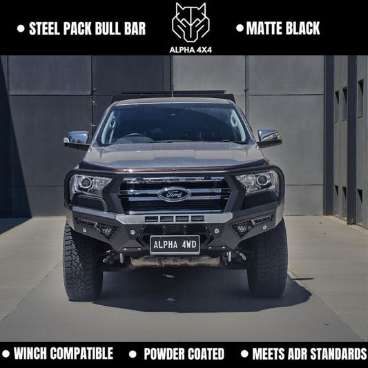 Alpha 4WD Steel Pack Bull Bar for Ford Ranger 2015 - 2022 PX 2 3