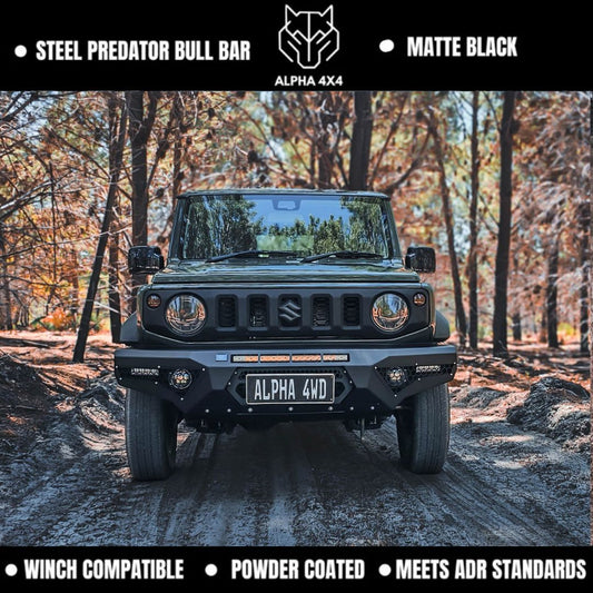 Alpha 4WD Steel Predator Bull Bar for Suzuki Jimny 2018+
