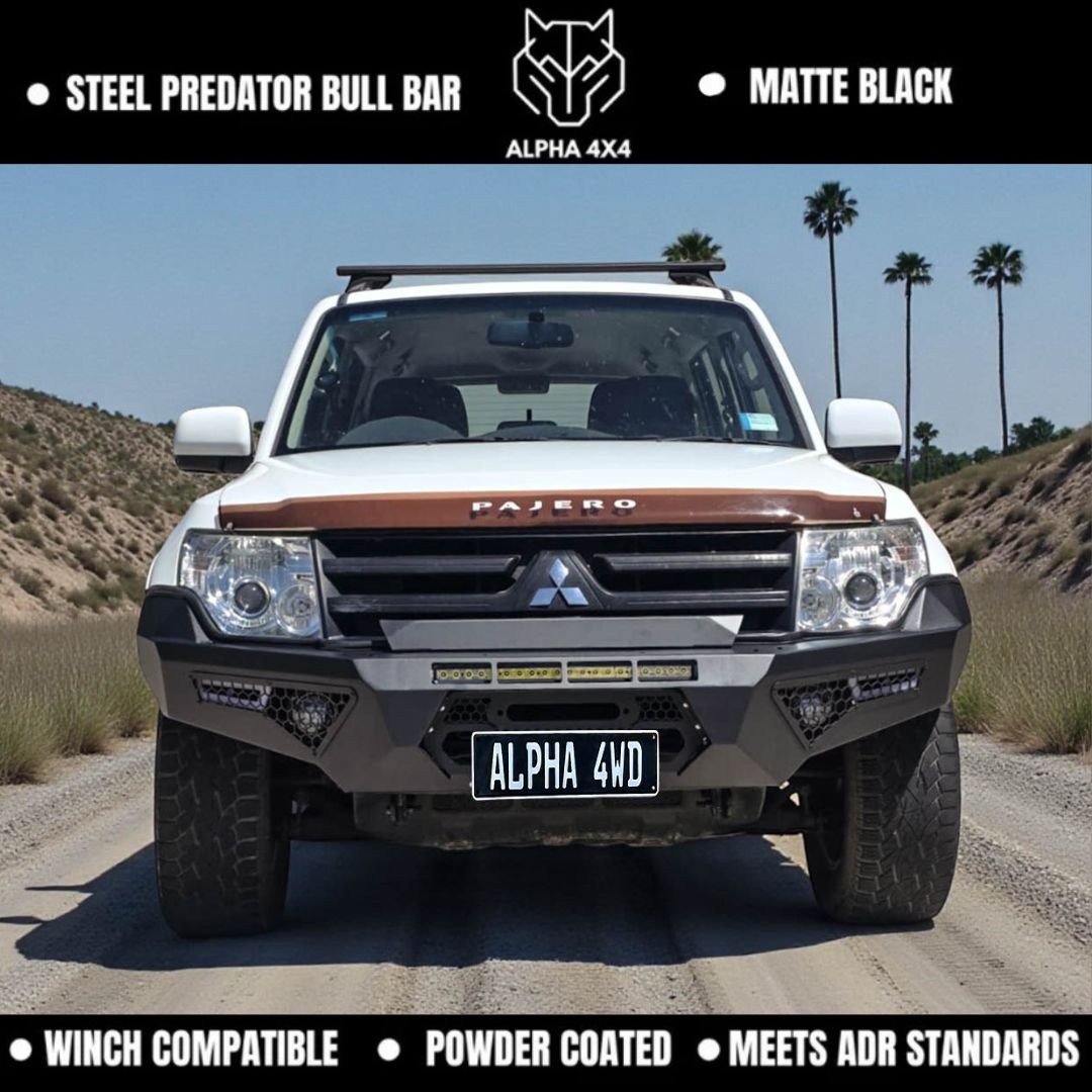 Alpha Predator Steel Bull Bar for Mitsubishi Pajero NS NT NX NW 2007+