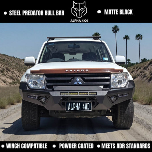 Alpha Predator Steel Bull Bar for Mitsubishi Pajero NS NT NX NW 2007+