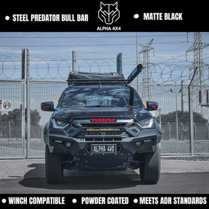 Alpha 4WD Predator Steel Bull Bar for Isuzu D-MAX 2019-2024 (pre-facelift)