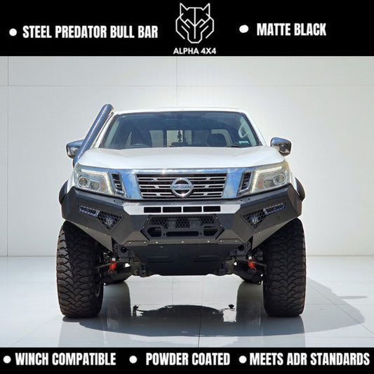 Alpha 4WD Predator Steel Bull Bar for Nissan Navara NP300 D23