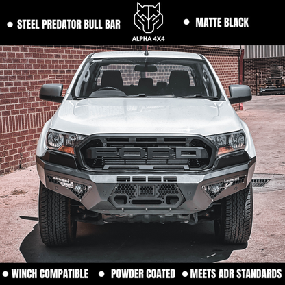 Alpha 4WD Predator Steel Bull Bar for Ford Ranger 2015 - 2022 PX 2 3