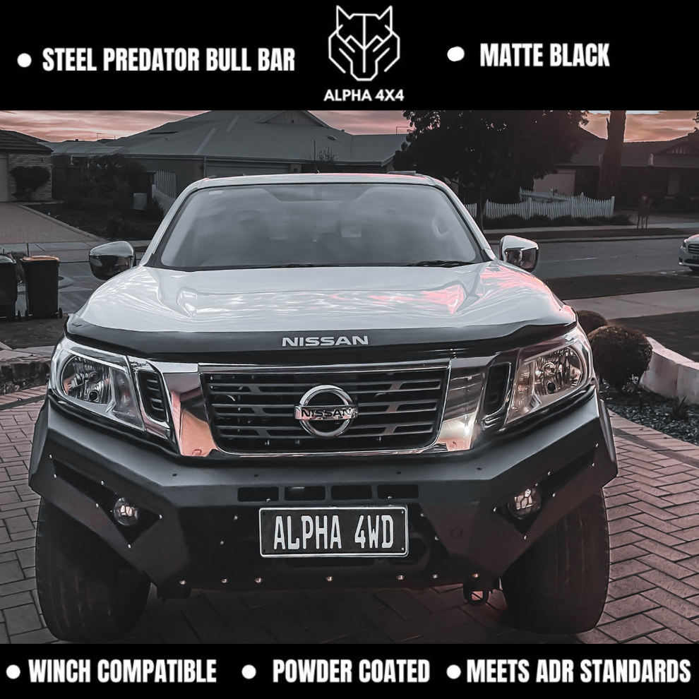 Alpha 4WD Predator Steel Bull Bar for Nissan Navara NP300 D23 – ALPHA 4X4