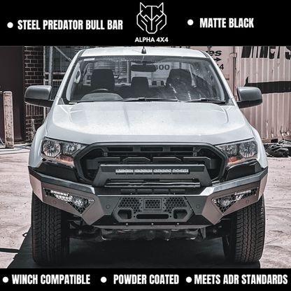 Alpha 4WD Predator Steel Bull Bar for Ford Ranger 2015 - 2022 PX 2 3