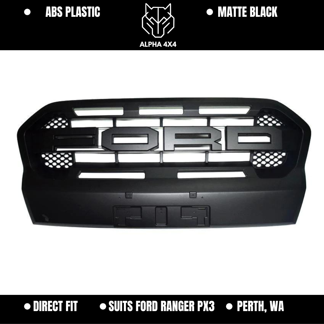 Raptor Style Grill for Ford Ranger 2018 - 2022 PX3 Wildtrak – ALPHA 4X4