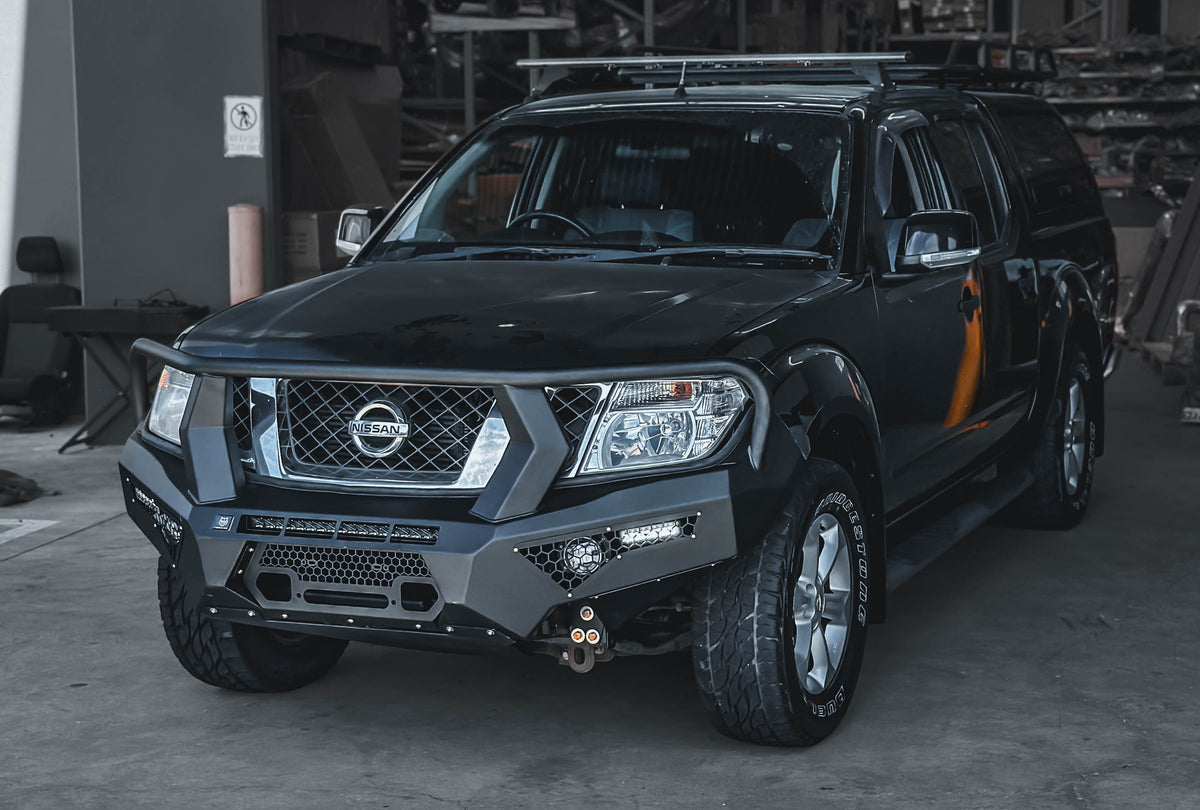 Alpha 4WD Steel Pack Bull Bar for Nissan Navara D40 Spanish 2010 - 201 ...
