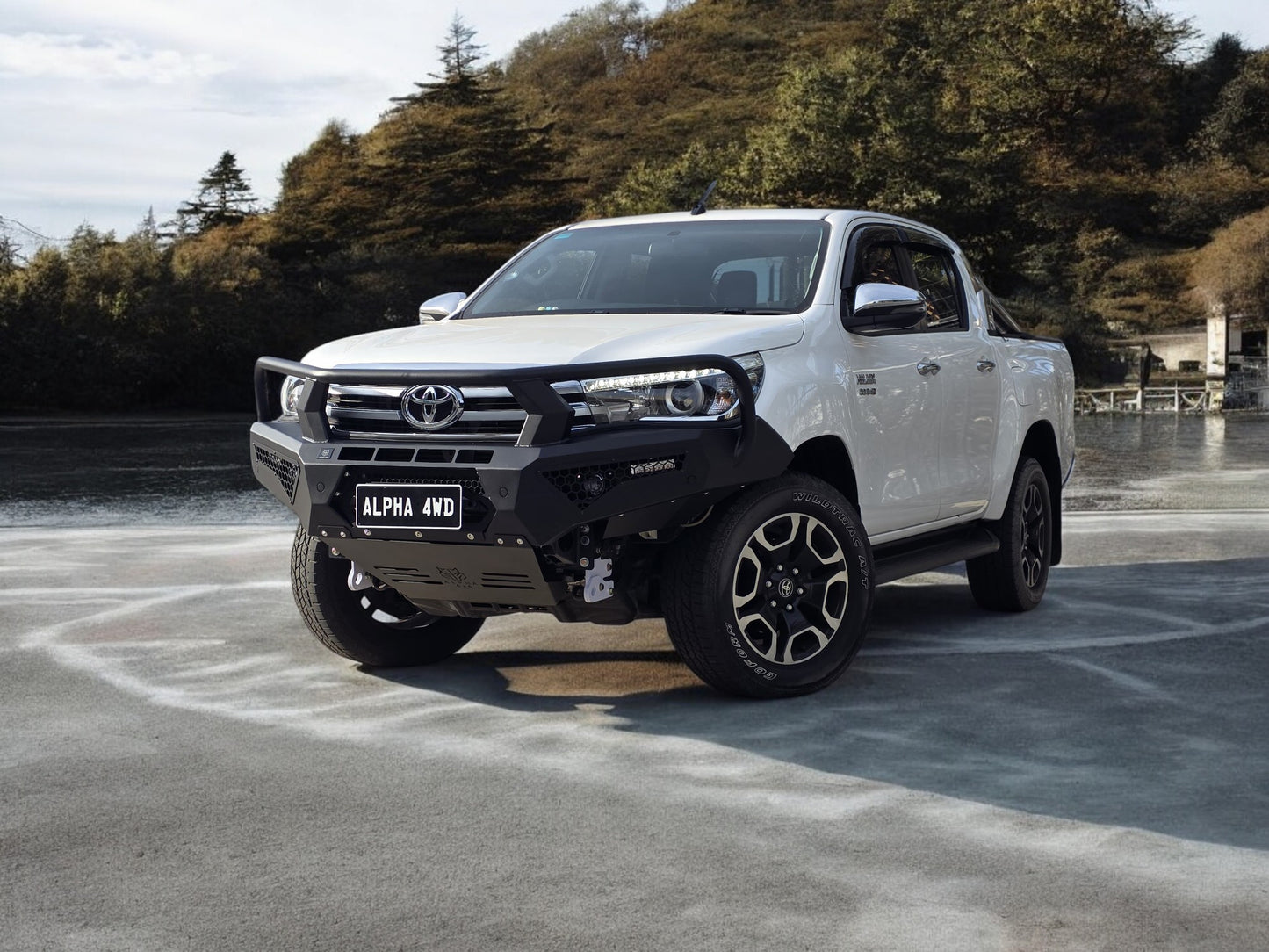 Alpha 4WD Steel Pack Bull Bar for Toyota Hilux N80 2015 - 2018